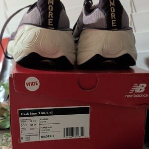 New Balance Fresh Foam X More v5 in Purple and Beige